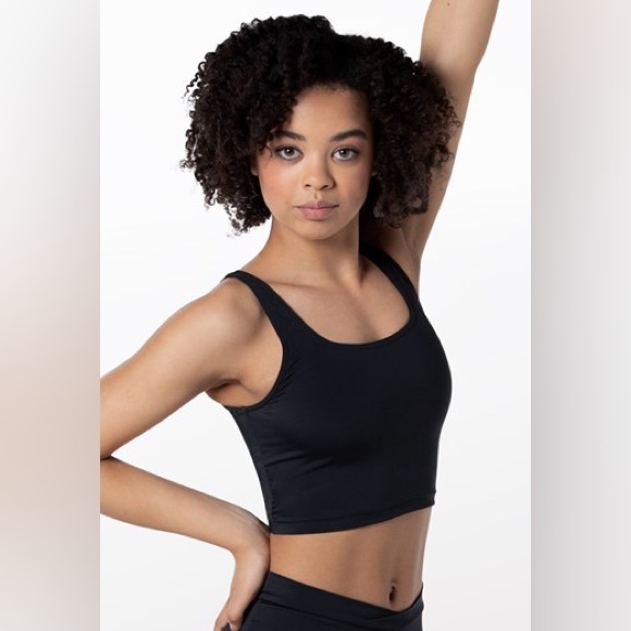 Square Neck Crop Top/Weissman (MT11075) - Picture 1 of 2